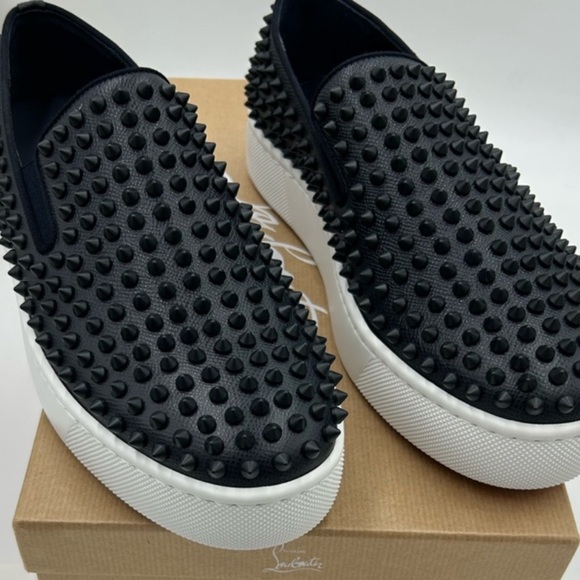 Christian Louboutin Other - Men's Christian Louboutin spike boat slip on sneakers. Size 44 . US 11
